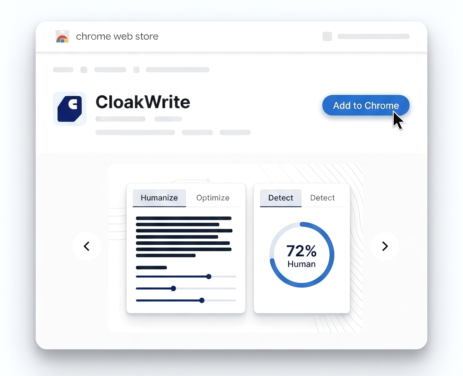CloakWrite on the Chrome Web Store